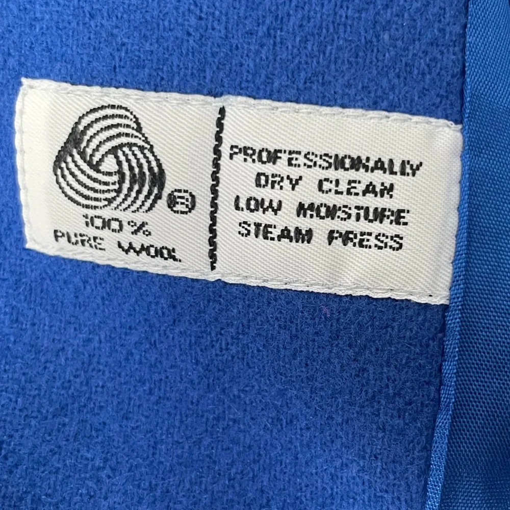 Savannah Wool Royal Blue One Button Blazer Sz 12 - Picture 6 of 10